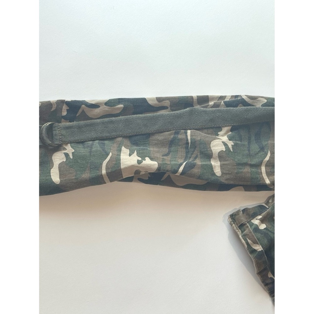 Y2K Jennyfer Camo Utility Jacket Cropped Military‎ Grunge Zip Up M - Picture 7 of 11